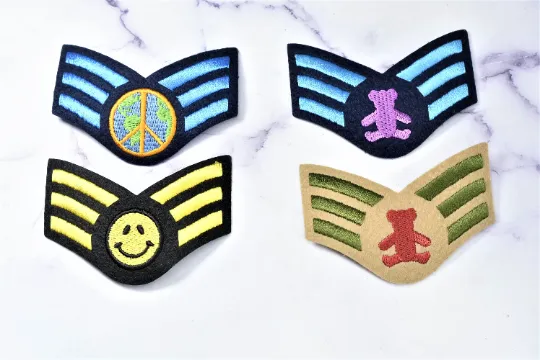 Beautiful Designs Patch | Iron On Patch | Embroidered Patch | Cool Patch For Clothing | DIY Design | 4 Available Color Combos | 3.25" x 2.5"