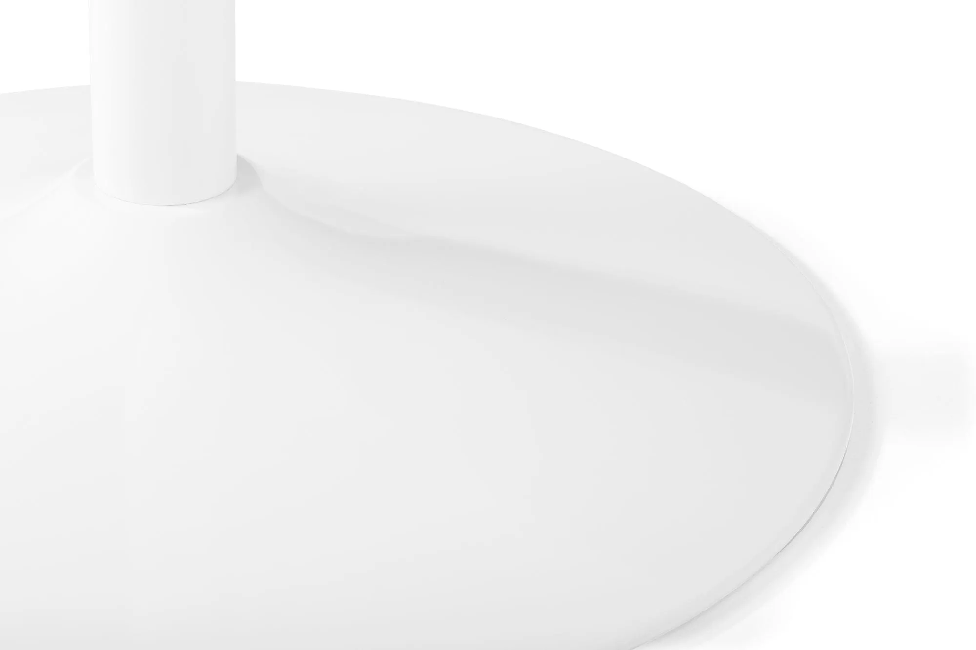 Blanco Round White Pedestal Table