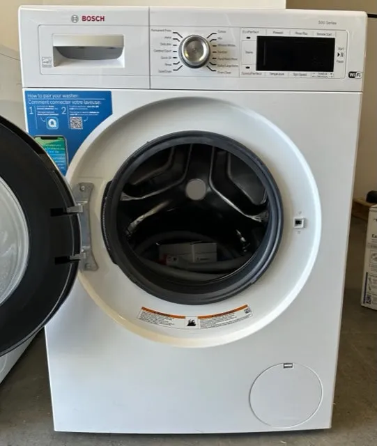 Bosch 500 Series WAW285H1UC 24 Inch Compact Front Load Smart Washer with 2.2 Cu. Ft. Capacity, Home Connect™, AquaShield®, SpeedPerfect™, EcoPerfect™, 14 Wash Cycles, 10 Options, Easy Start Option, and ENERGY STAR® Certified