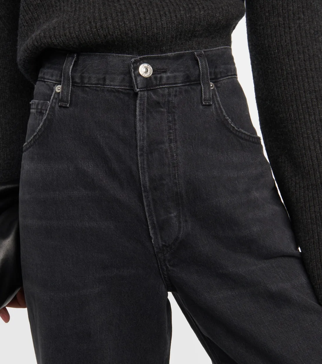 Citizens Of Humanity High Rise Beverly Jeans, Black