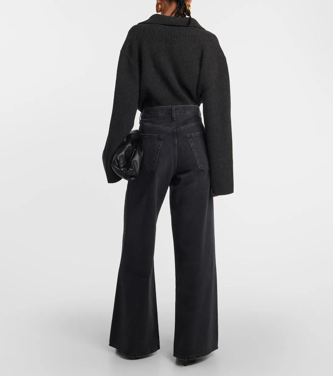 Citizens Of Humanity High Rise Beverly Jeans, Black