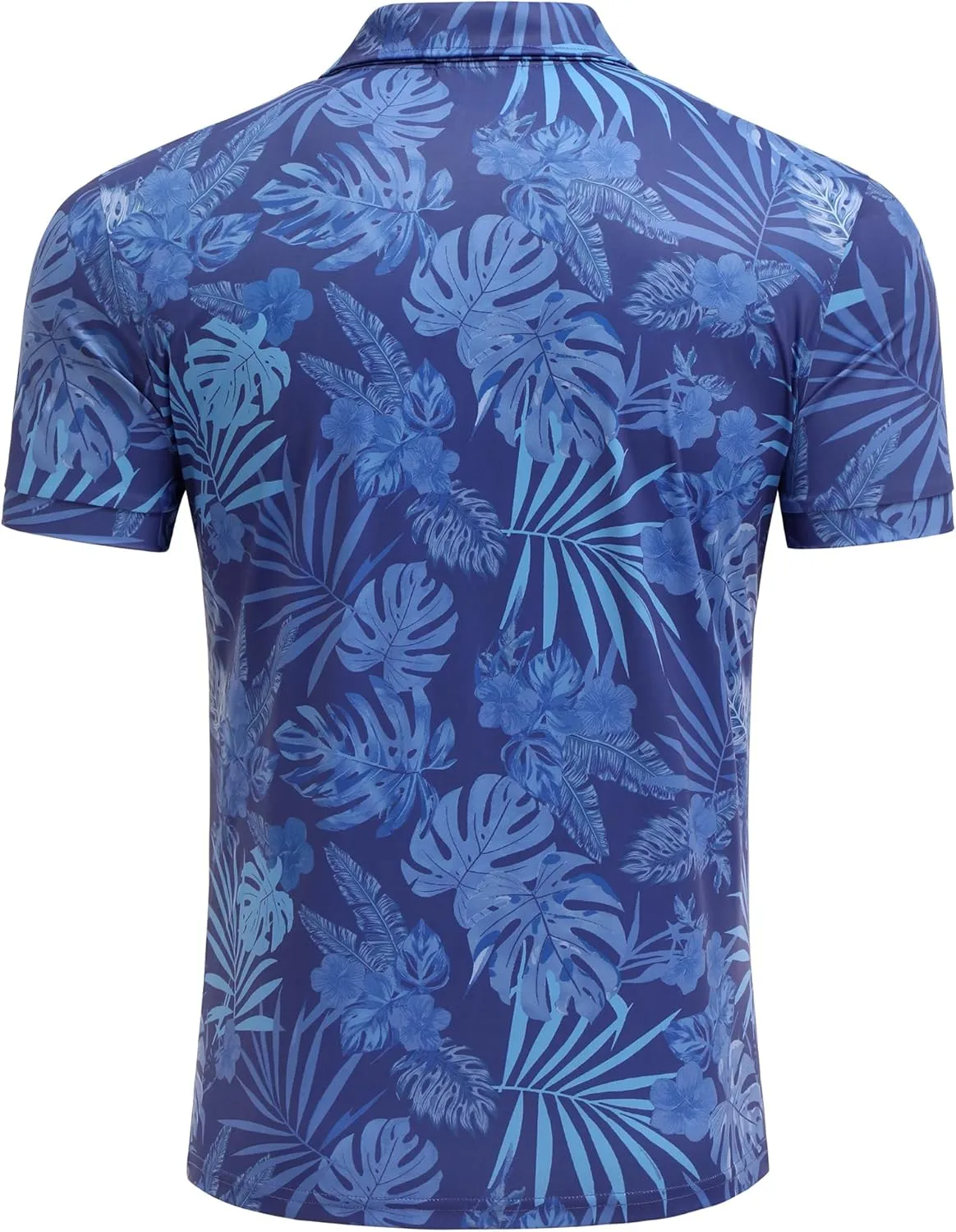 COOFANDY Men's Polo Shirts Short Sleeve Print Performance Golf Shirts Fashion Casual Beach Collared T-Shirts