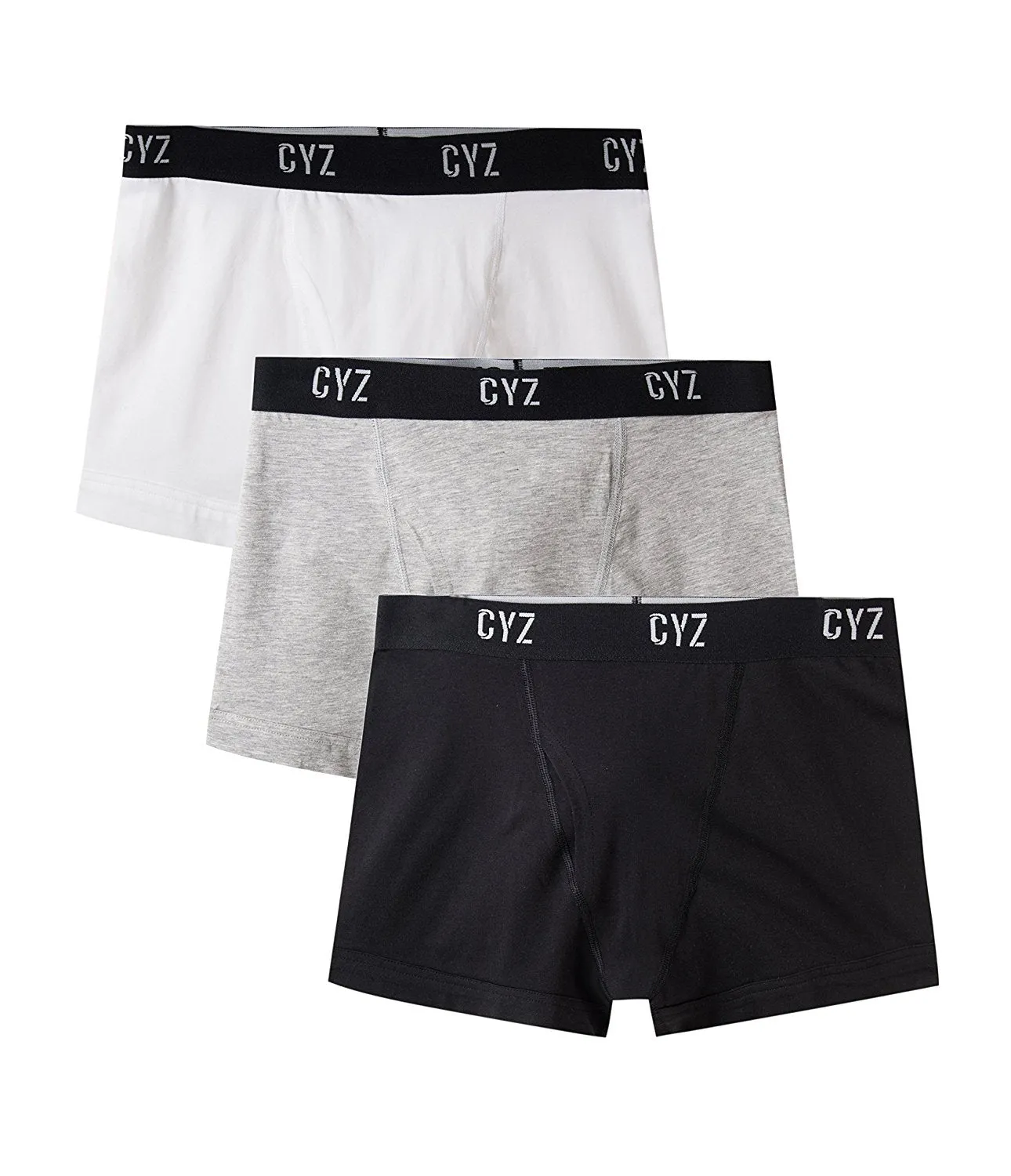 CYZ Men's 3-PK Cotton Stretch Trunks