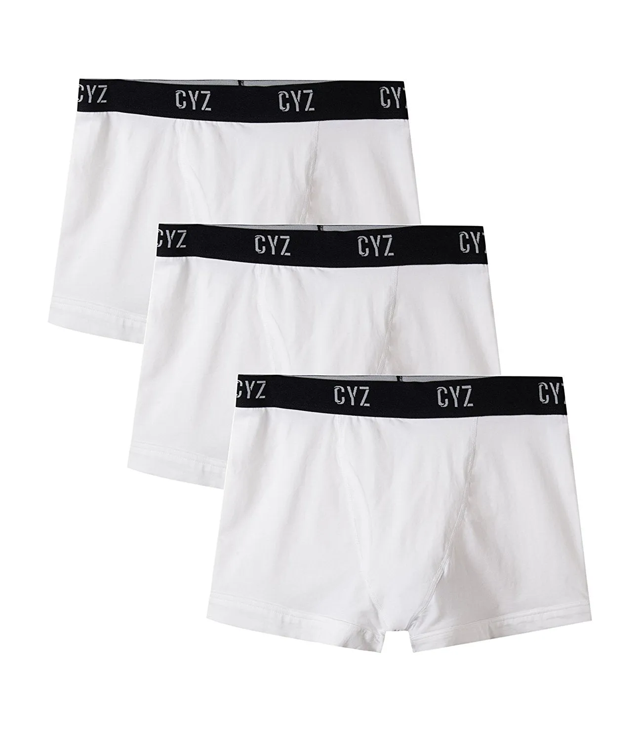 CYZ Men's 3-PK Cotton Stretch Trunks