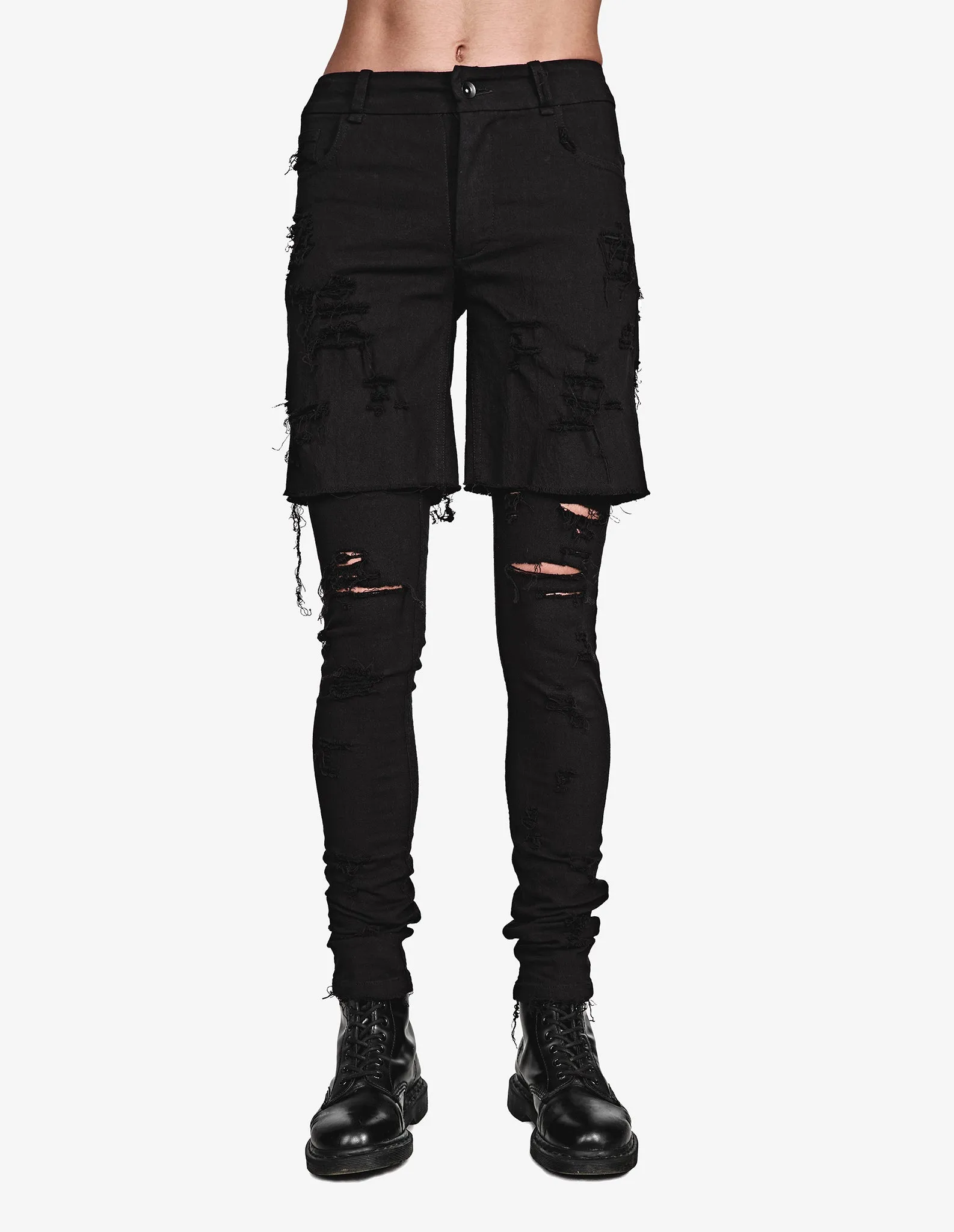 Denim Shorts with Jeans