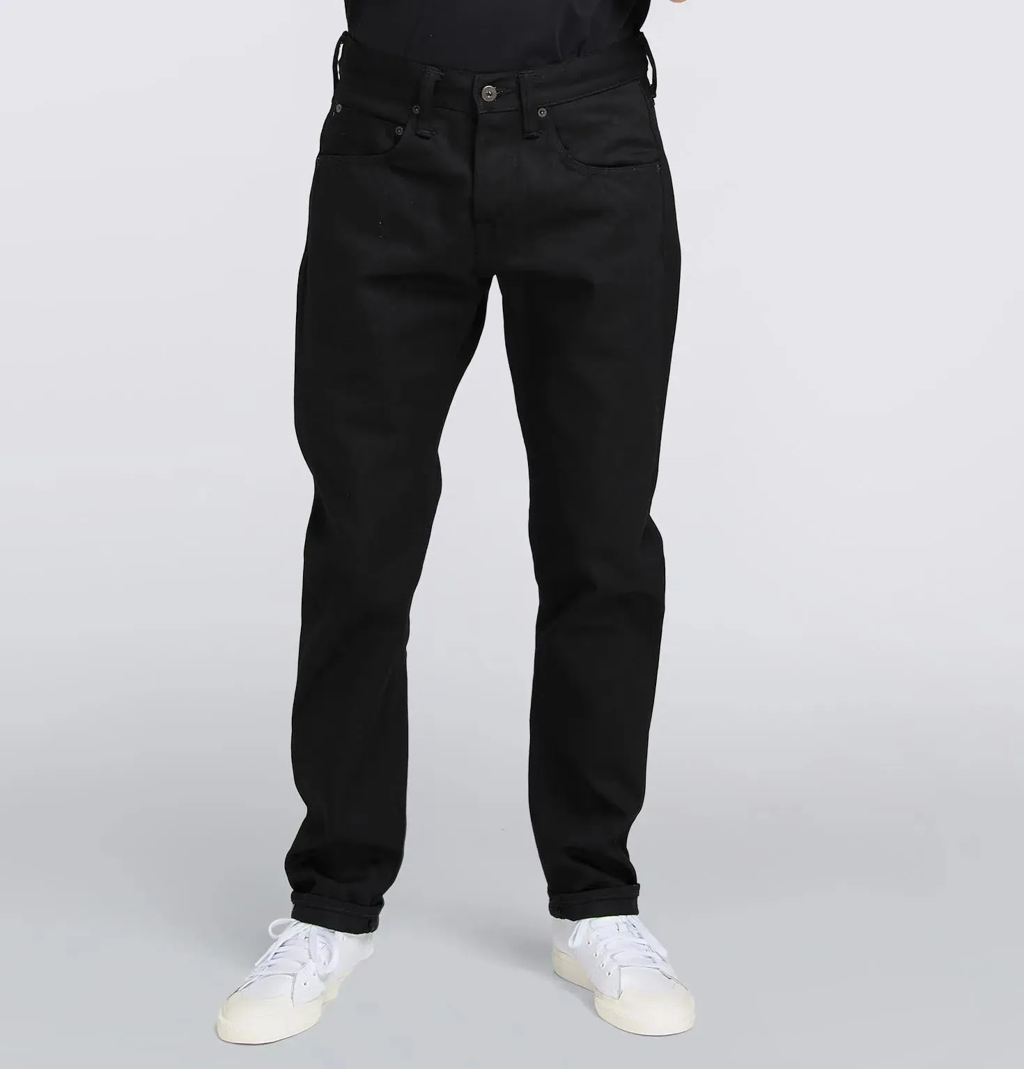EDWIN ED-55 Kaguya Selvedge Black Jeans – Unwashed