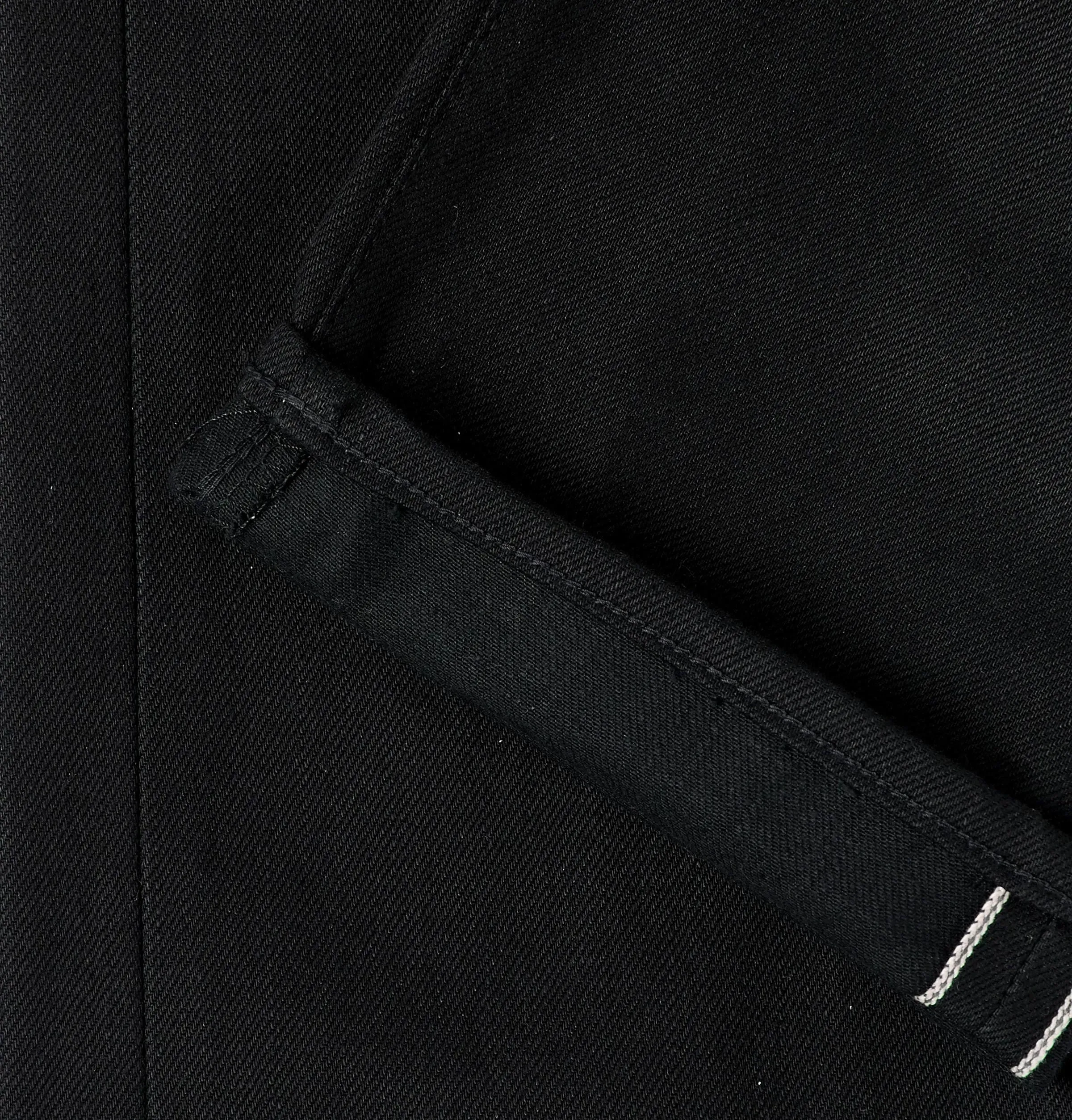 EDWIN ED-55 Kaguya Selvedge Black Jeans – Unwashed