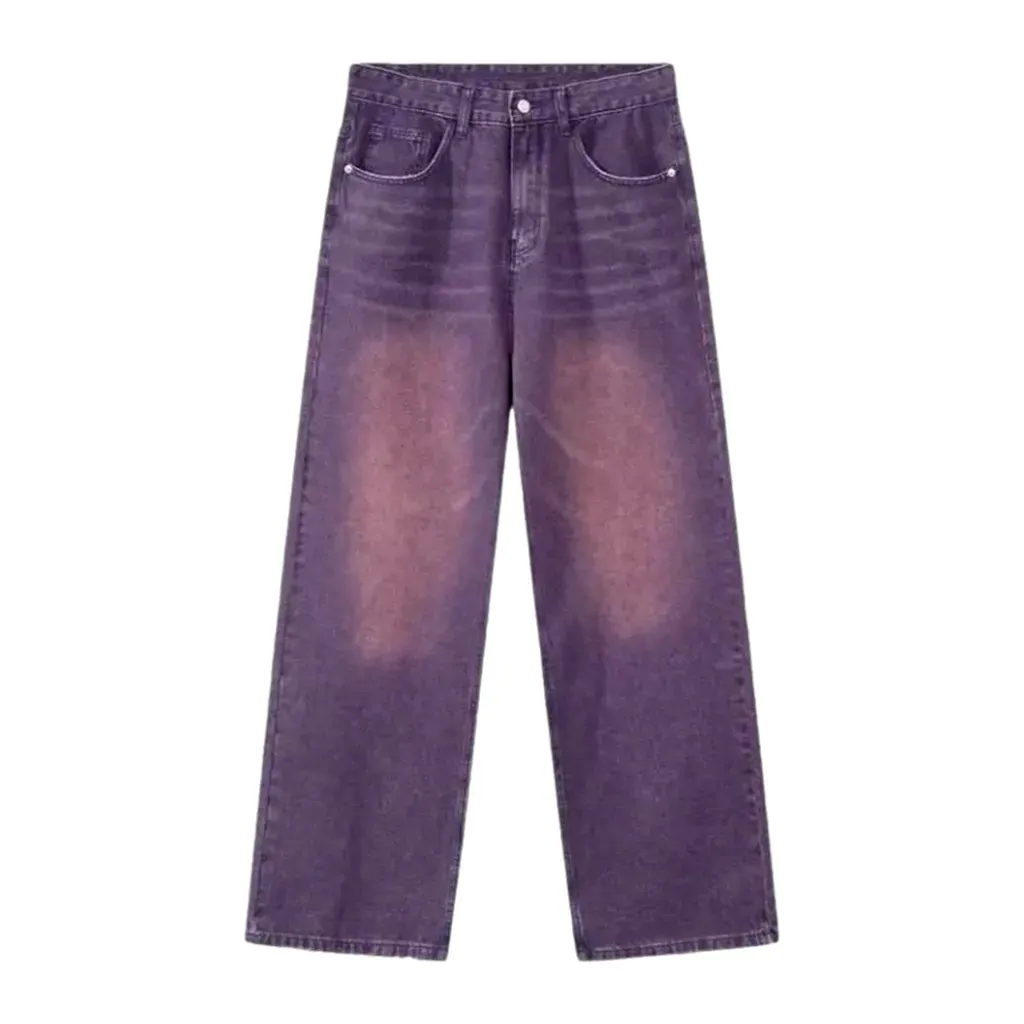 Fashion baggy mid-rise y2k men's jeans