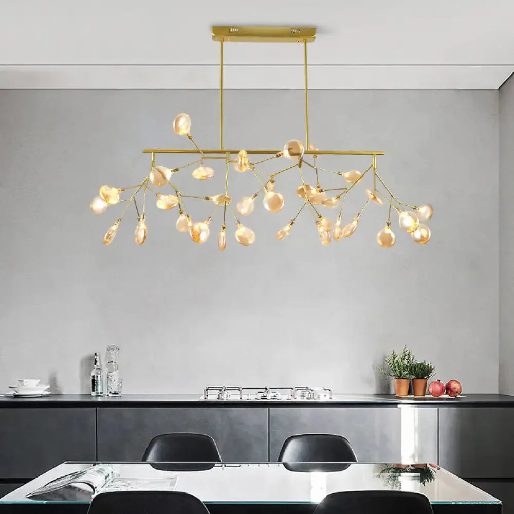Firefly Island Pendant: Postmodern Metal Ceiling Lamp - 36 Head Suspension for Restaurant