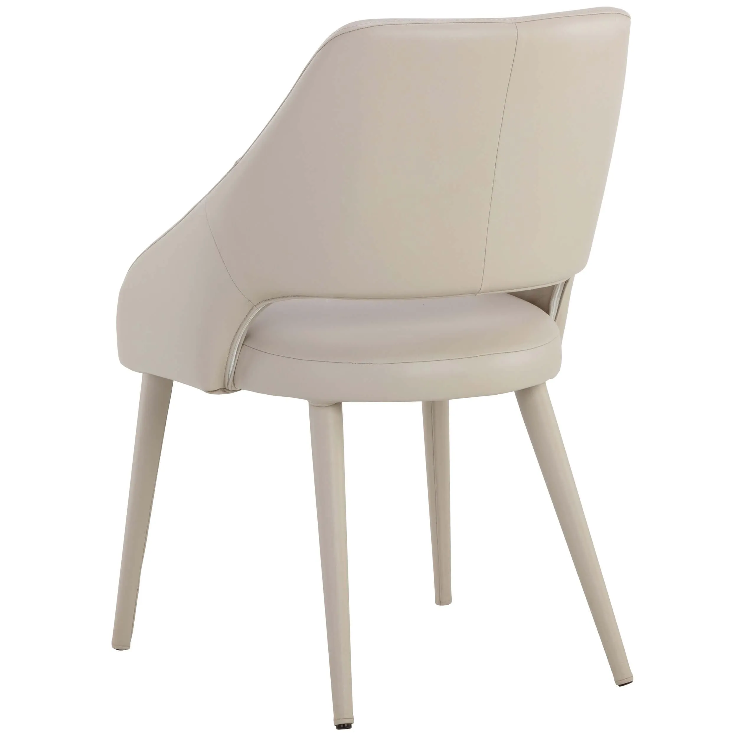 Galen Leather Dining Chair, Linea Light Grey, Set of 2