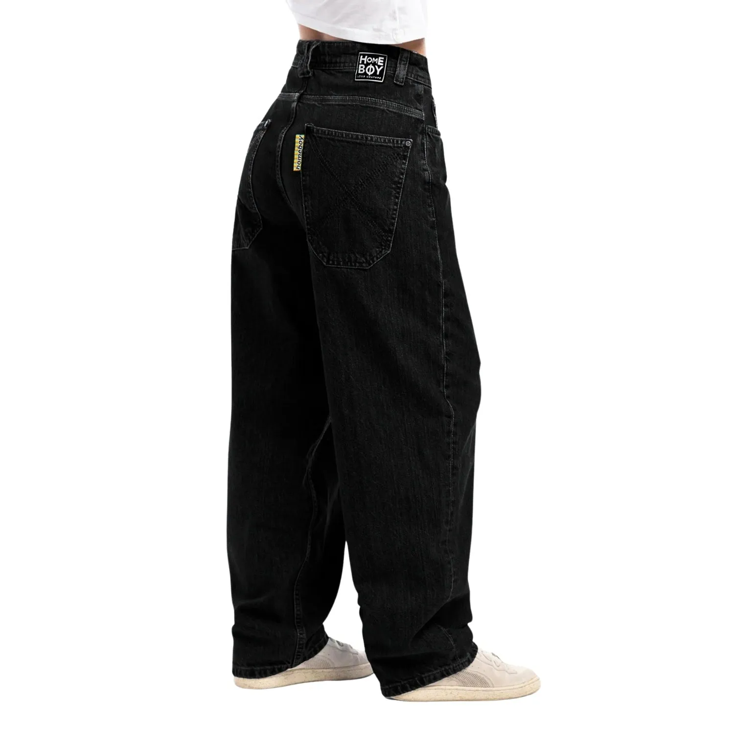 Home Boy X-Tra Monster Baggy Denim - Washed Black