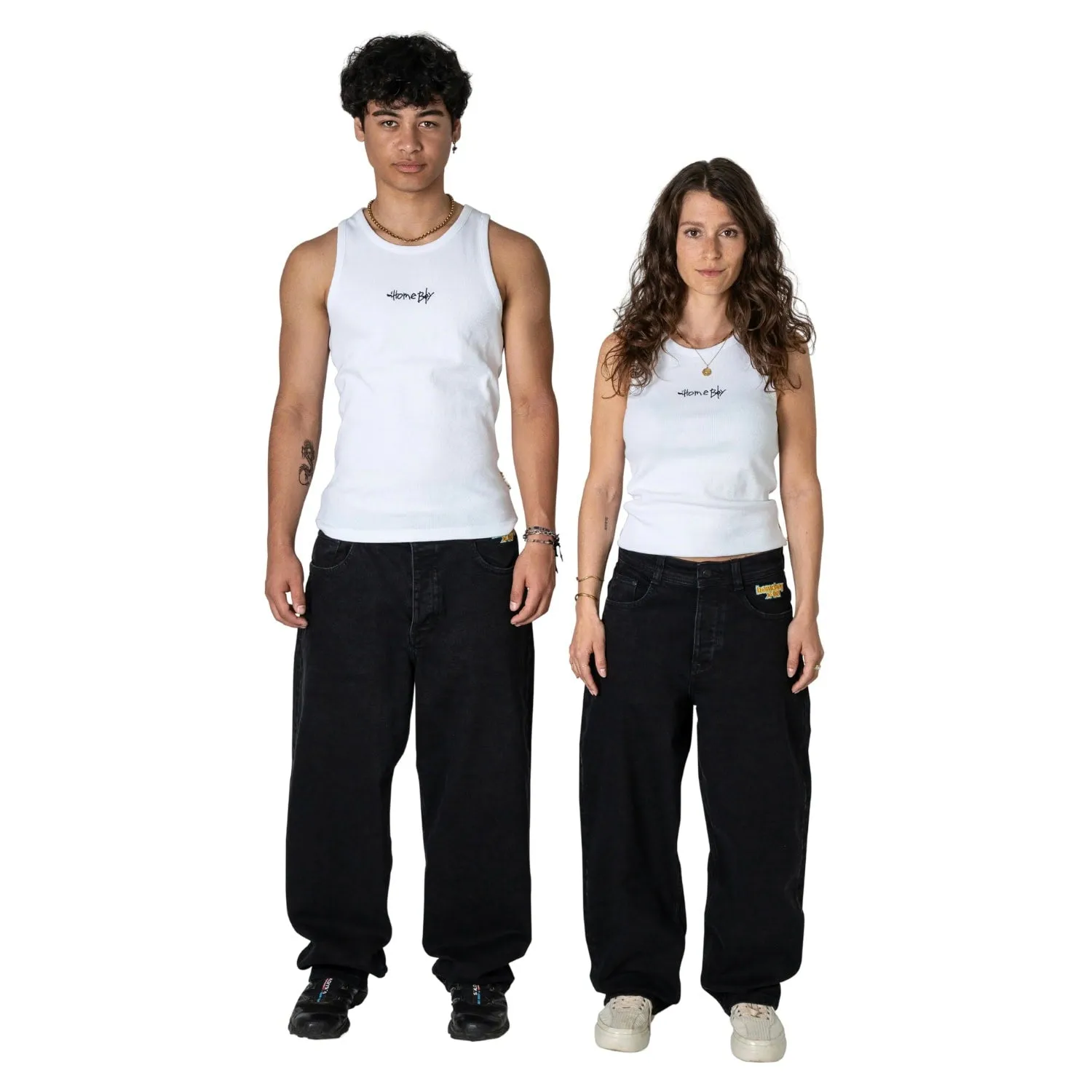 Home Boy X-Tra Monster Baggy Denim - Washed Black