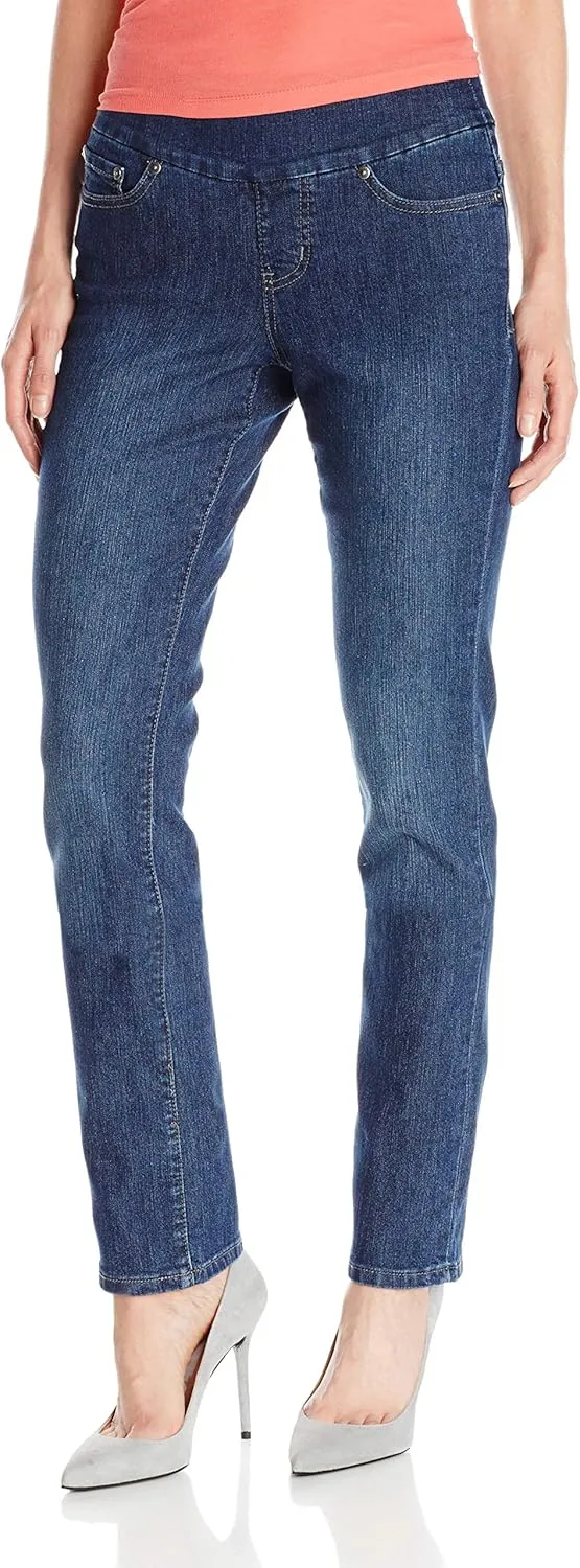 JAG Jeans Women's Peri Pull On Straight Leg Jean