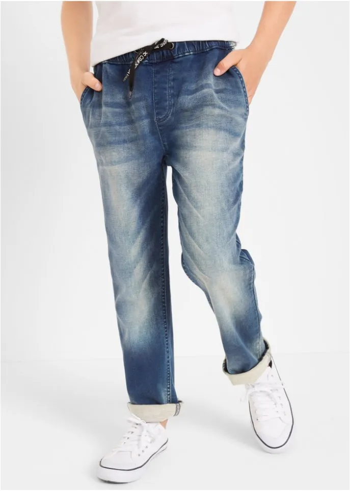 John Baner Jeanswear Boys' Regular Fit Sports Jeans, Orange