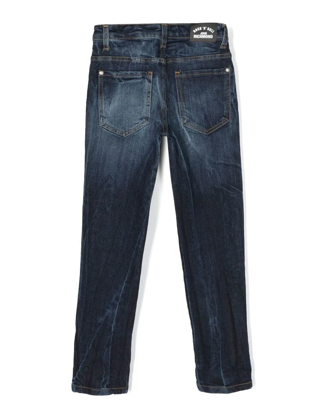 JOHN RICHMOND-Boy's Slim jeans with printed logo - RBA23008JE Blue