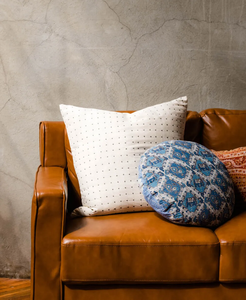 Kantha Round Pillow - No. 240226