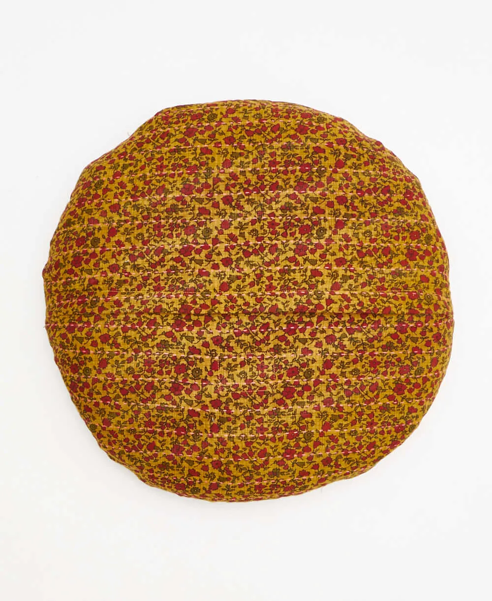 Kantha Round Pillow - No. 240226