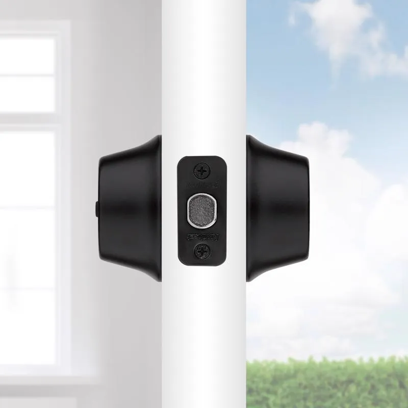 Kwikset SmartKey Security Matte Black Metal Double Cylinder Deadbolt