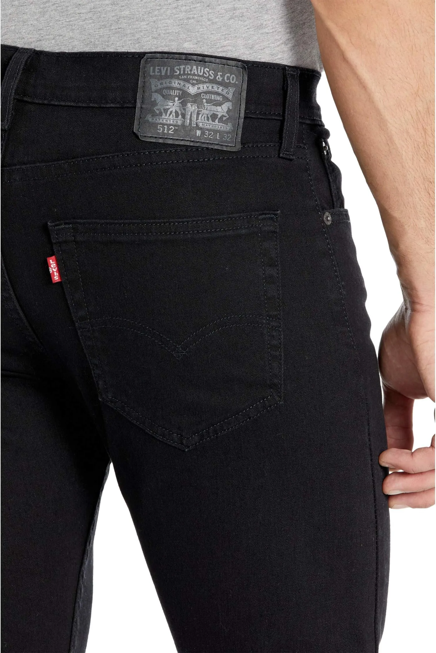 Levi's 512 Slim Taper Fit Jeans in Native Cali Black Stretch