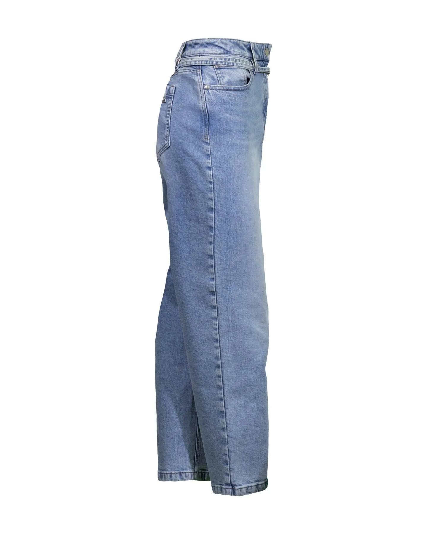 Luisa Cerano Tapered Light Wash Denim Jeans