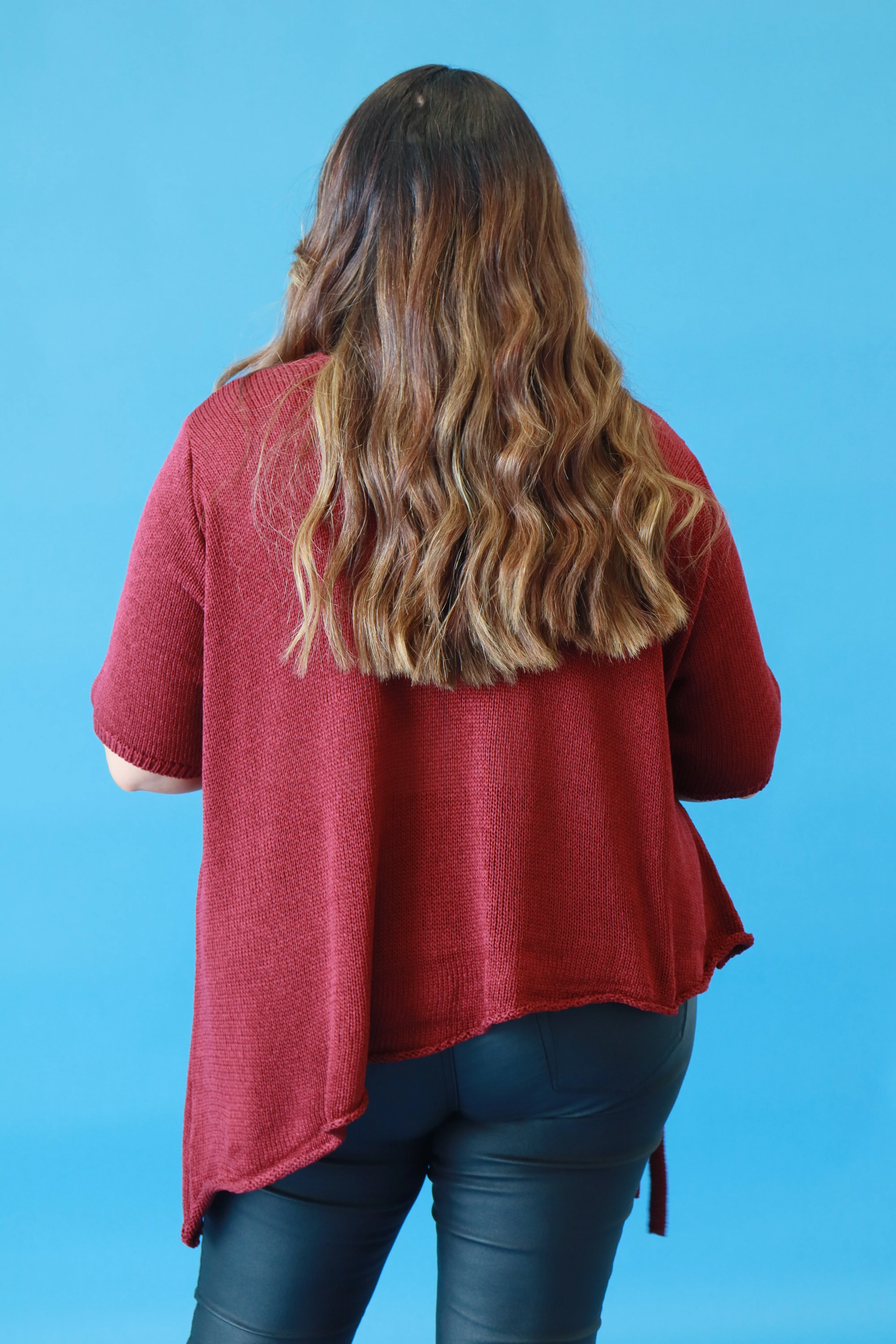 Lydia Knit Top in Wine
