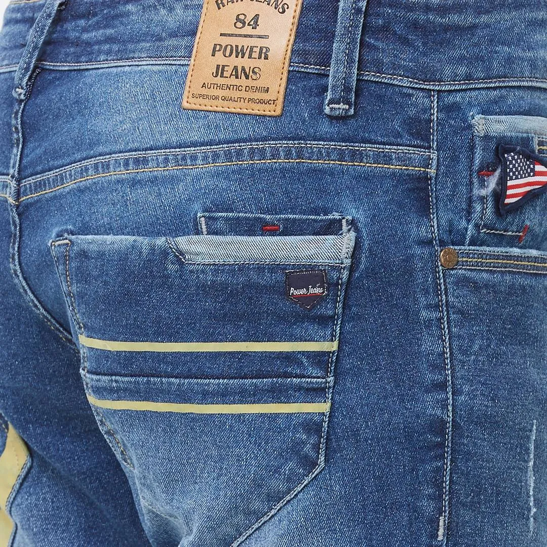 Men's Blue Denim Slim Fit Jeans