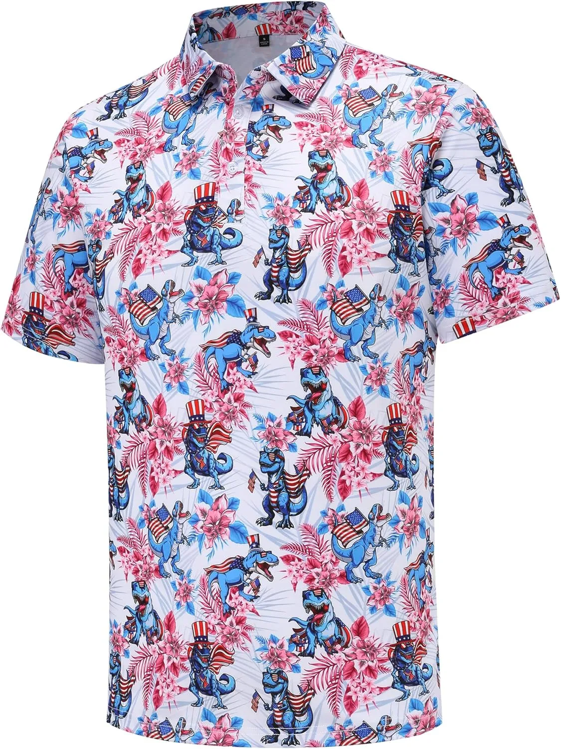 Mens Golf Polo Shirts Short Sleeve Dry Fit Performance Moisture Wicking Casual Funny Golf Polo Shirts for Men