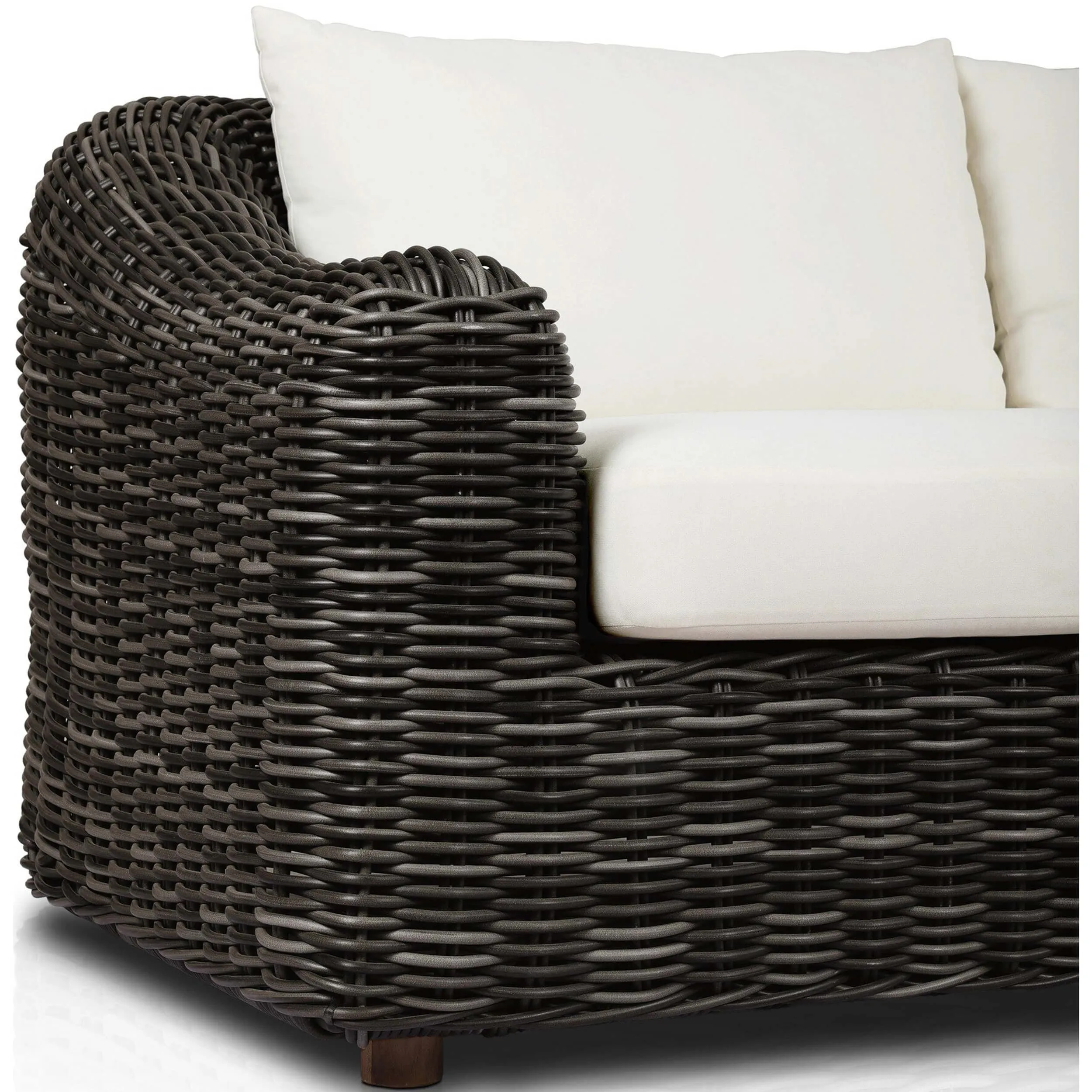 Messina Outdoor Sofa, Chunky Charcoal