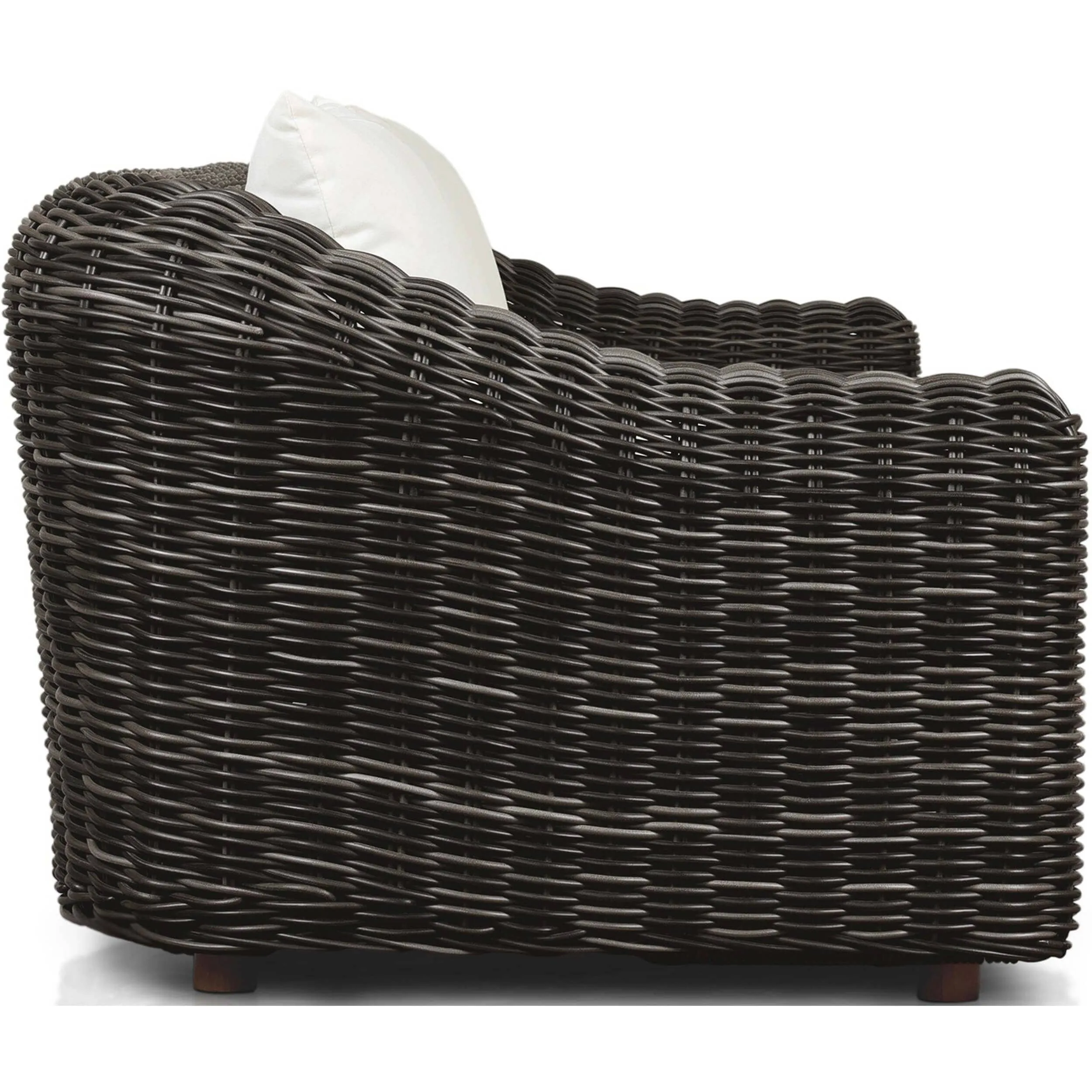Messina Outdoor Sofa, Chunky Charcoal