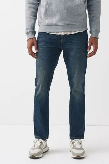 Next Blue Tint Cotton Slim Fit Mens Jeans