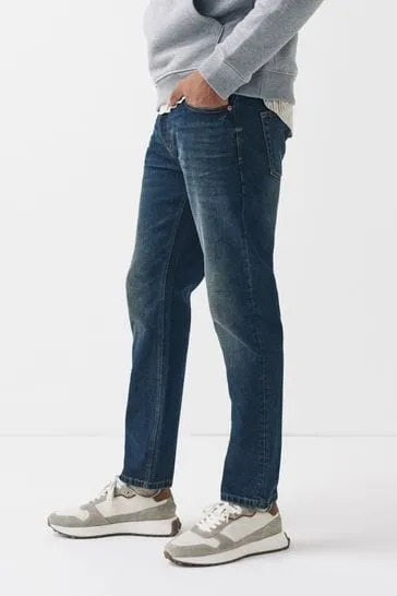 Next Blue Tint Cotton Slim Fit Mens Jeans