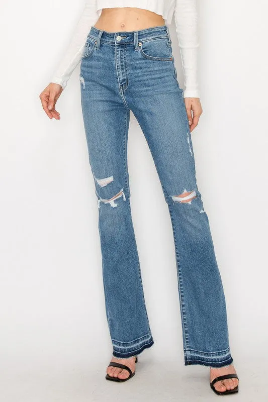 Plus Kinsley High Rise Skinny Bootcut with Release Hem Jeans