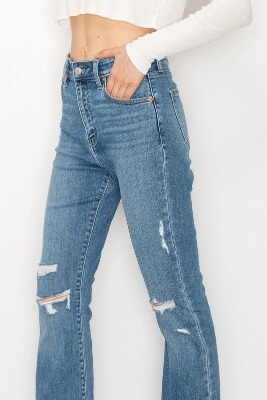 Plus Kinsley High Rise Skinny Bootcut with Release Hem Jeans