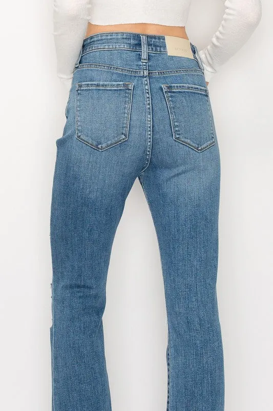Plus Kinsley High Rise Skinny Bootcut with Release Hem Jeans