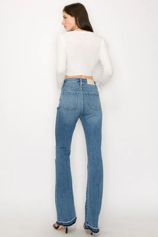 Plus Kinsley High Rise Skinny Bootcut with Release Hem Jeans