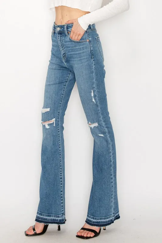 Plus Kinsley High Rise Skinny Bootcut with Release Hem Jeans