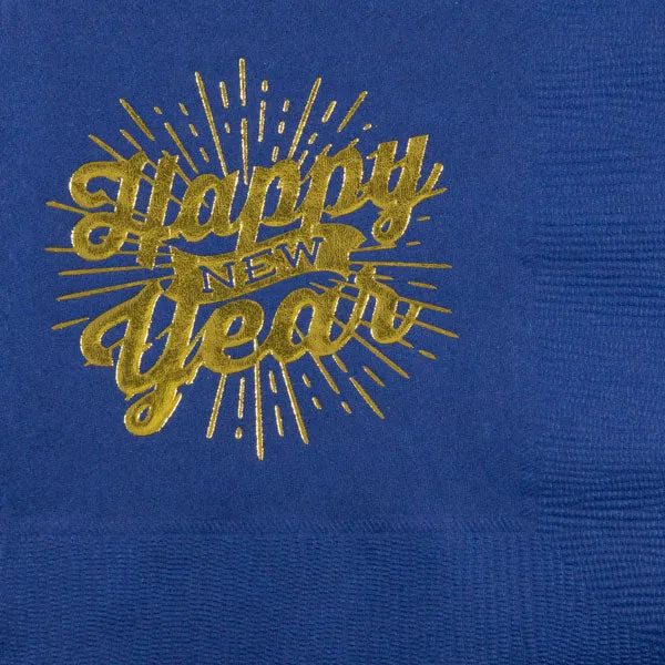 Pre-Printed New Years Eve Party Napkins for Cocktails & Appetizers