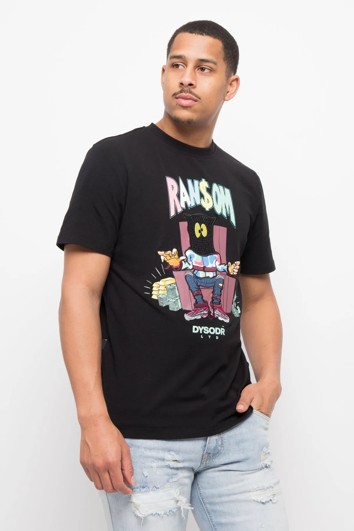 Ransom Bedazzled Crystal T-Shirt