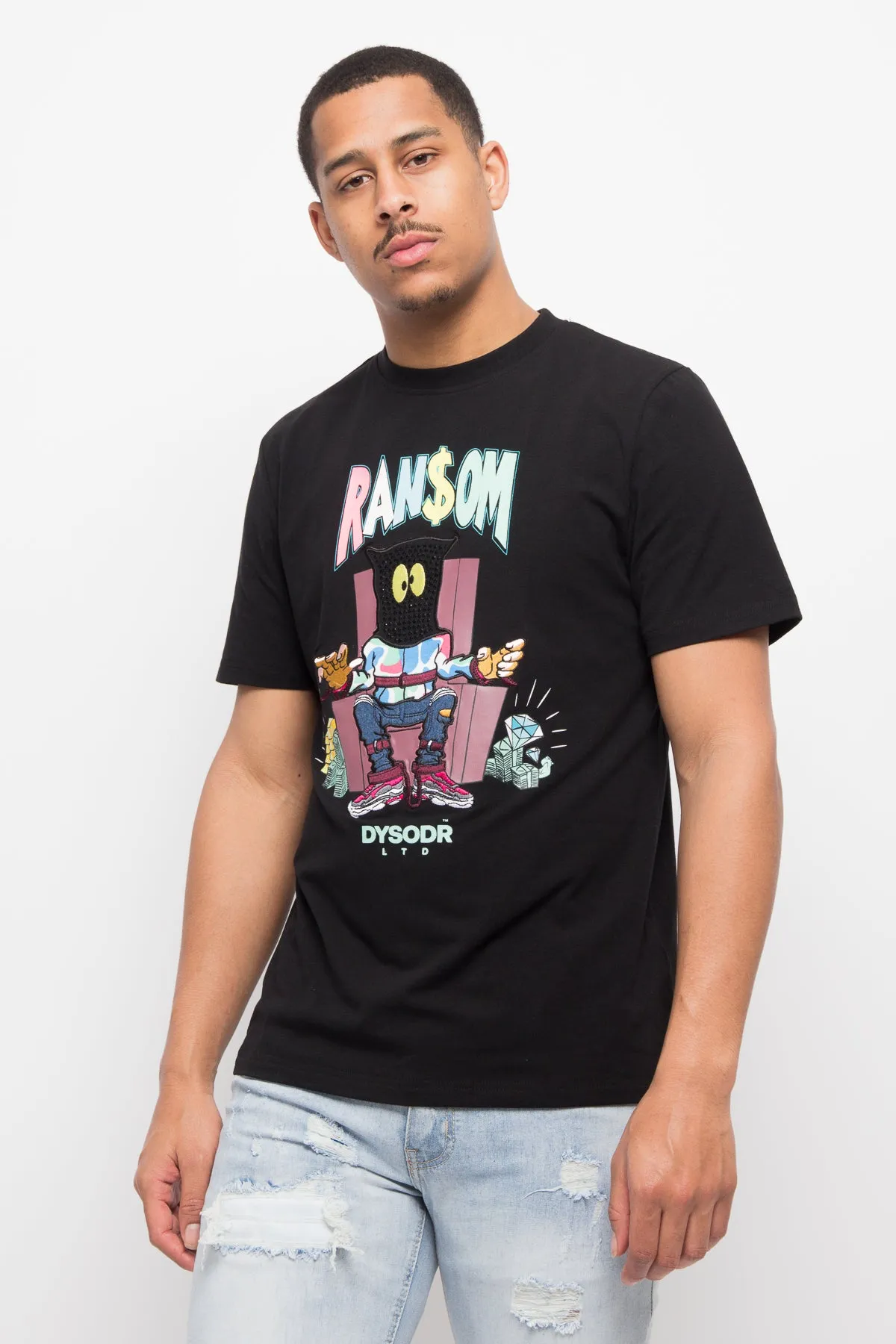 Ransom Bedazzled Crystal T-Shirt