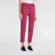 Raspberry Stretch Cotton Jeans