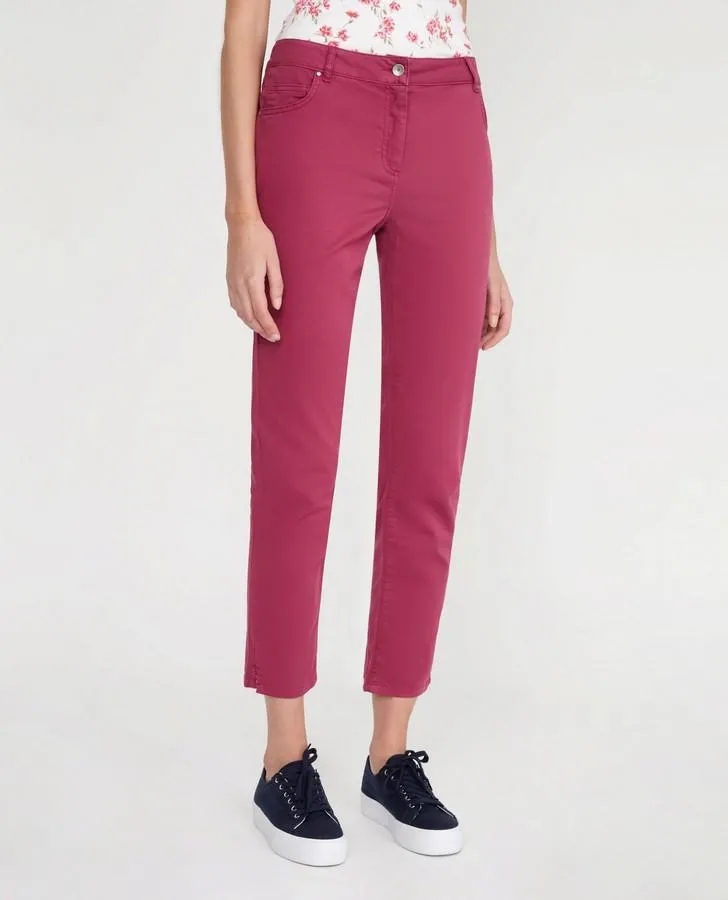 Raspberry Stretch Cotton Jeans