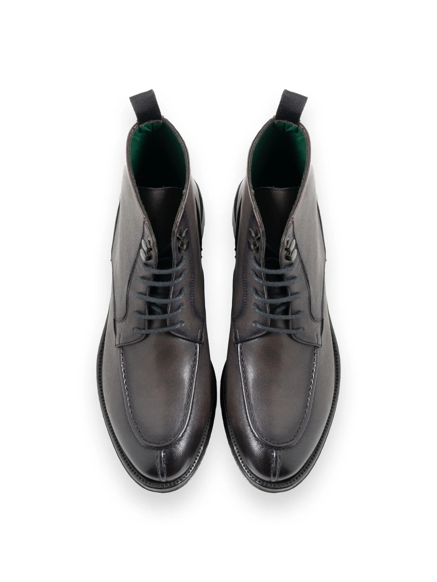 RICKY Gunmetal Journey Boot by Jerelyn Creado