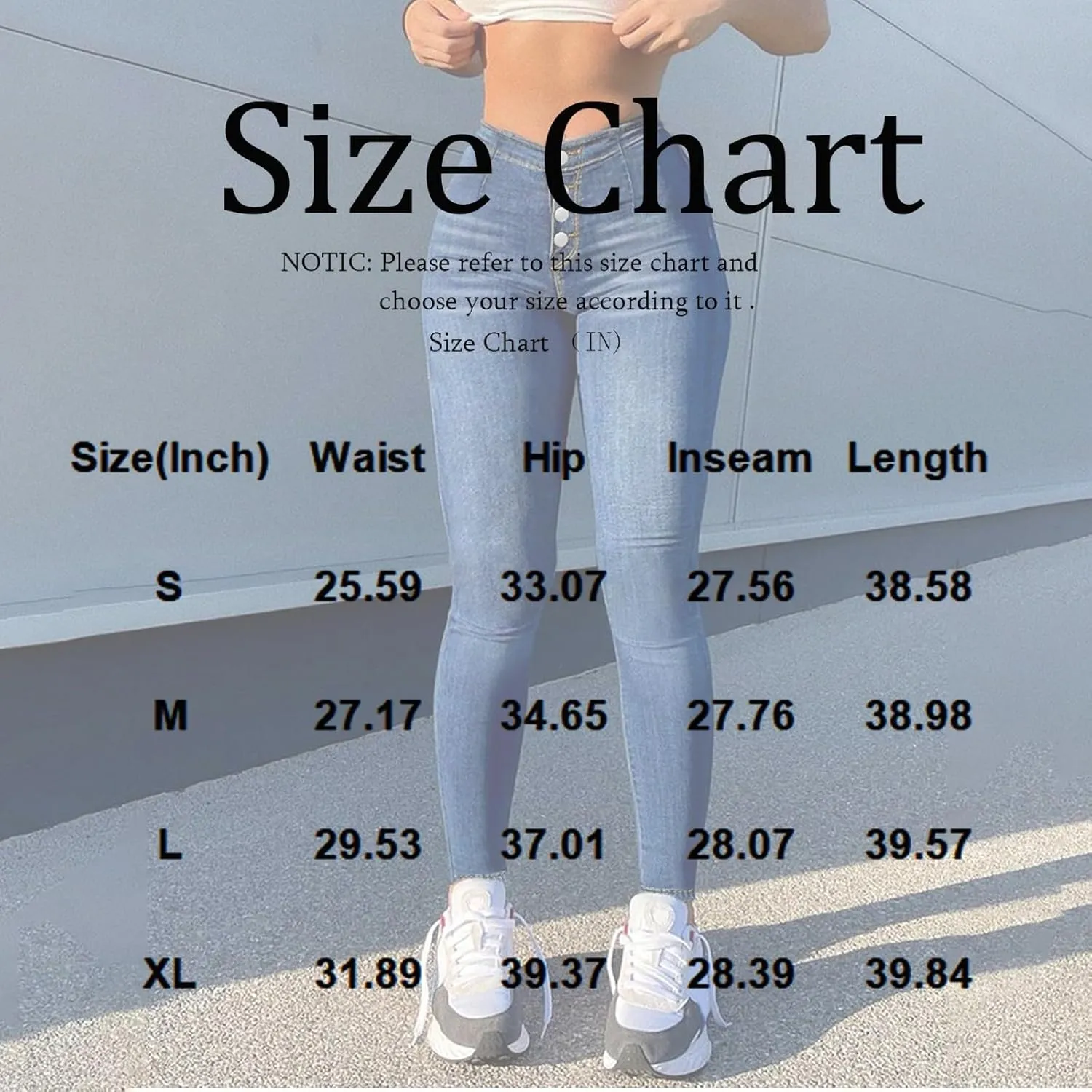 Skinny Jeans for Women Stretchy Curvy High Waisted Butt Lifting Jeans Pull On Denim Jeggings with Pockets