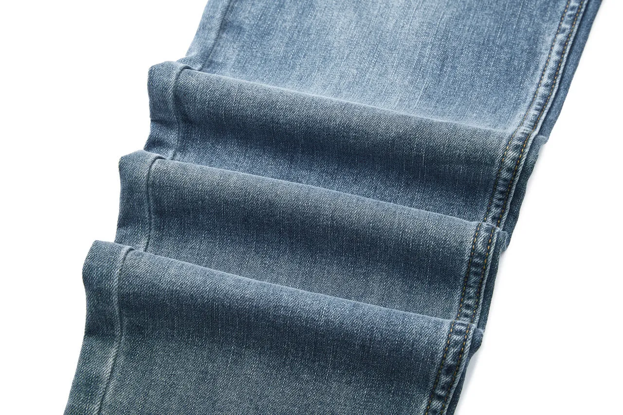Soft Cotton Rich Stretch Jeans in Slim Tapered Fit