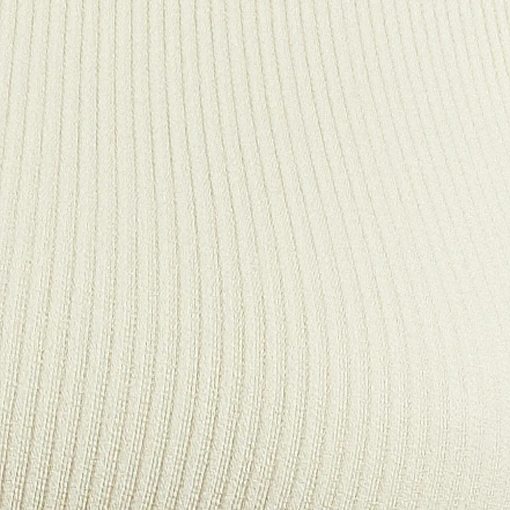 STRETCH RIB HIGH NECK BRA | BONE