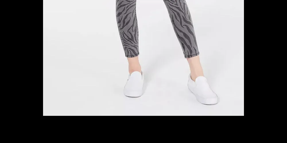 Tinseltown Juniors' Zebra-Print Skinny Jeans Gray Size 5