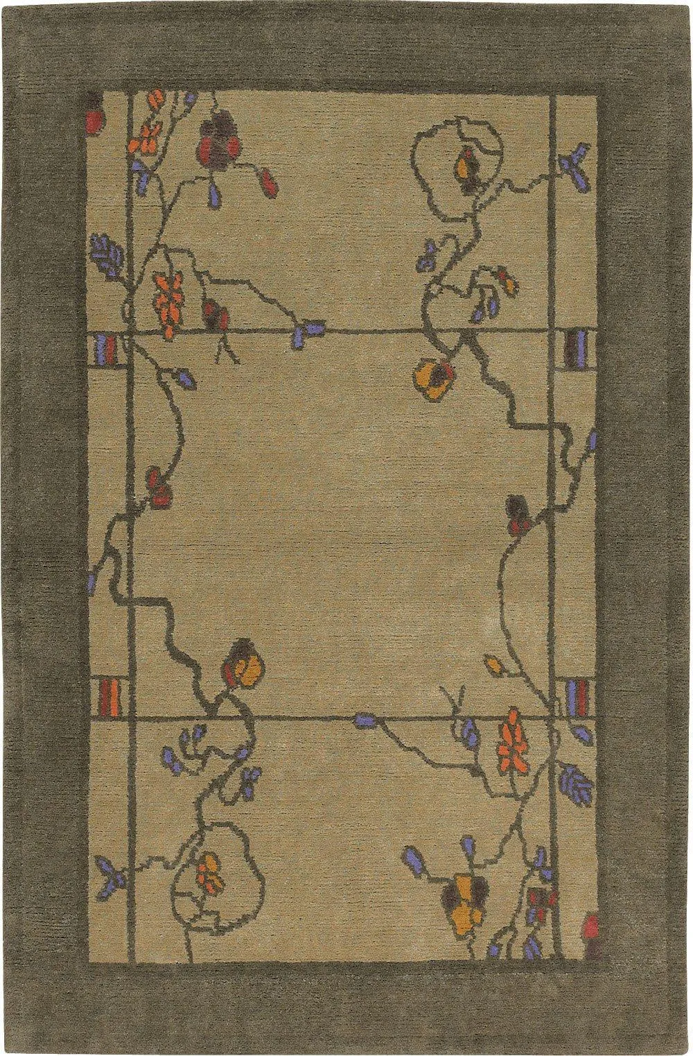 Verde Rose Wisteria Rug
