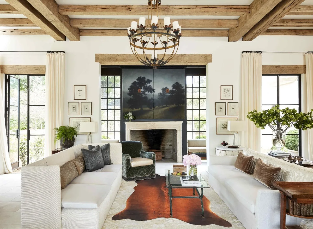 Warm Caramel X-Large Brazilian Cowhide Rug 7'1"H x 5'11"W #B3639 by Hudson Hides