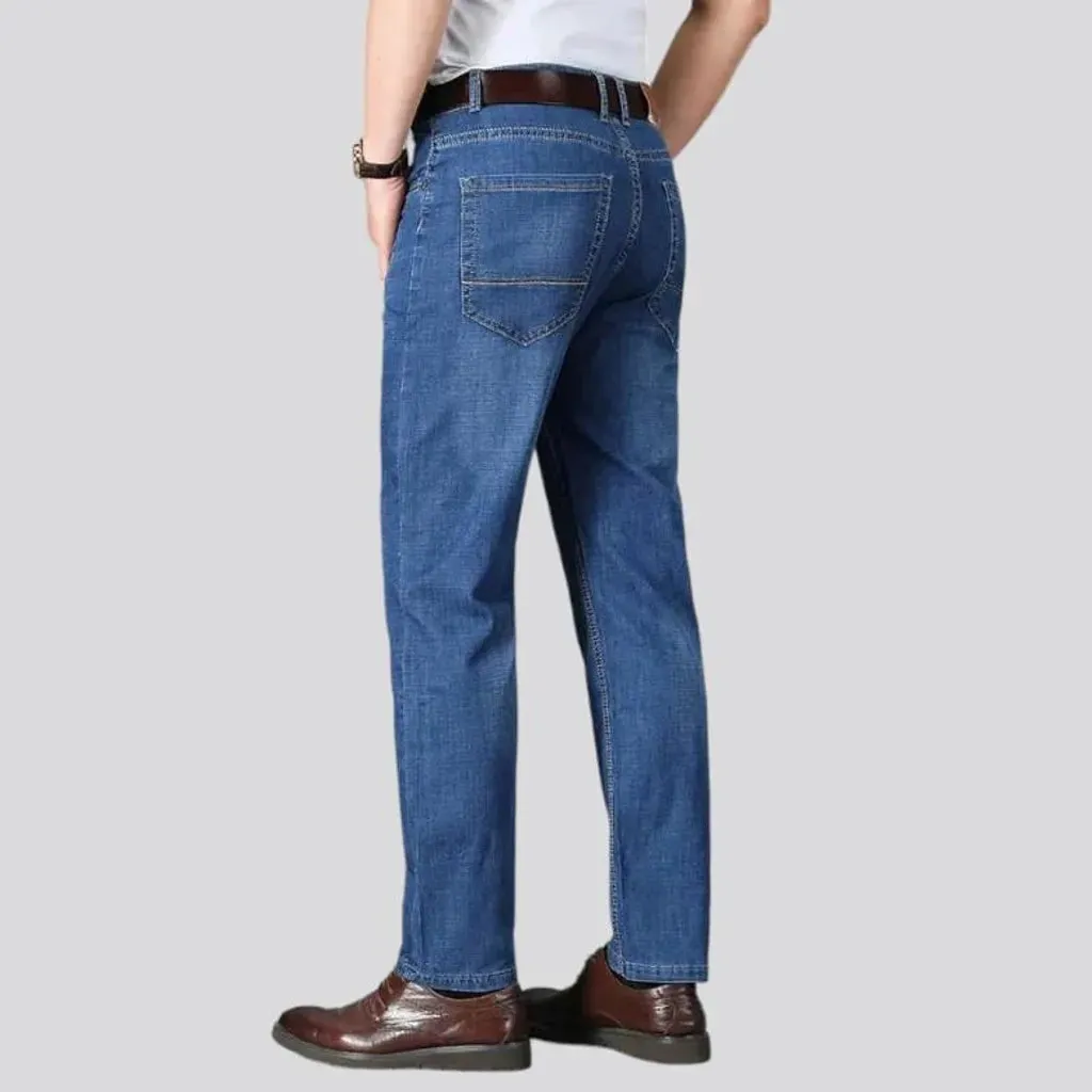 Whiskered men's thin jeans