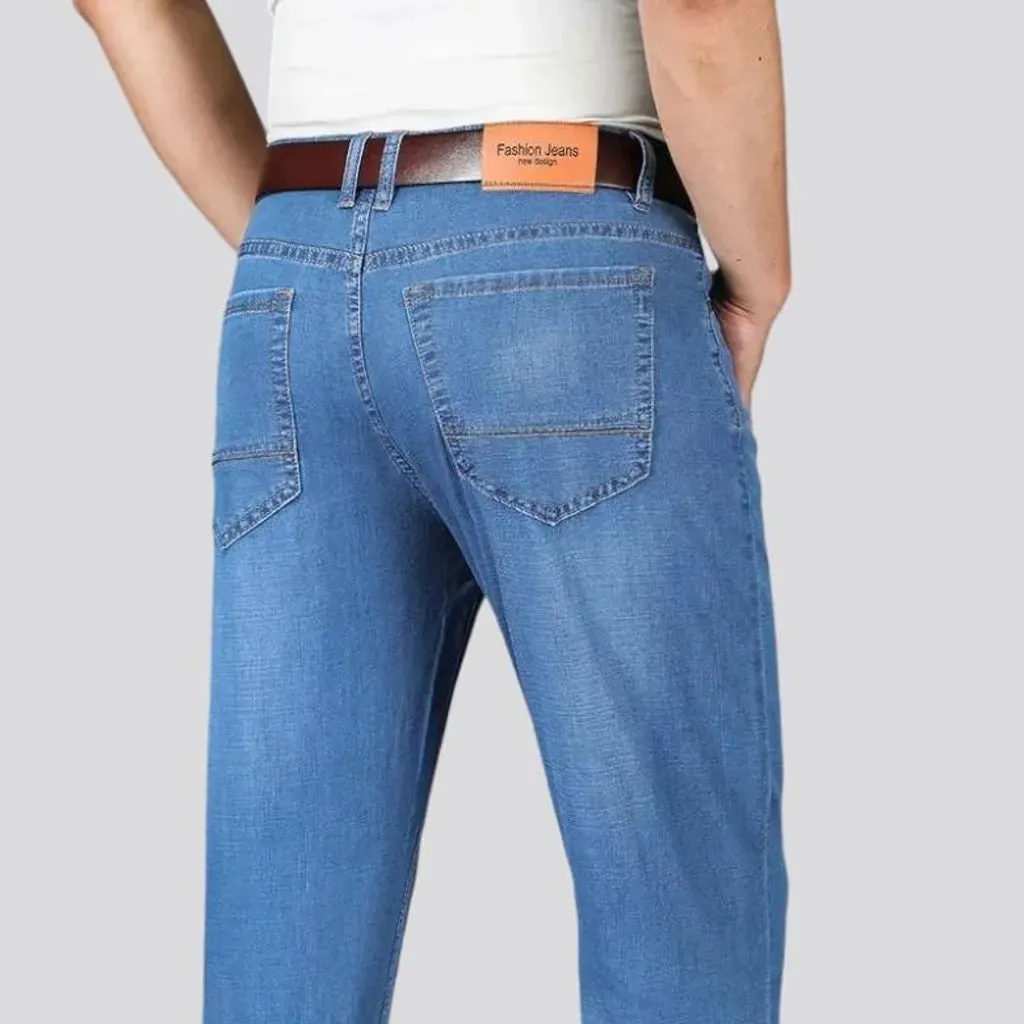Whiskered men's thin jeans